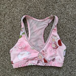 Rare Iron Yokai Eri Sports Bra in Sakura Mochi S